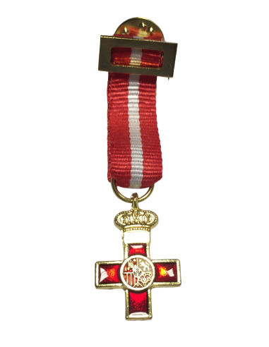 Medalla Miniatura Merito Militar Dtvo Rojo
