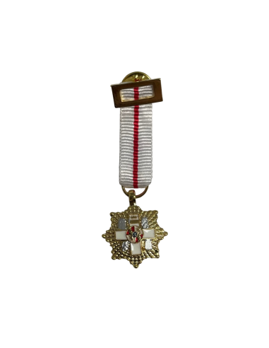 Medalla Miniatura Placa Mérito Militar distintivo blanco