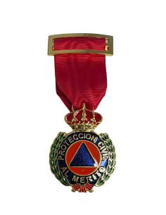 Medalla al Merito de la Protección Civil Dtvo Rojo Oro