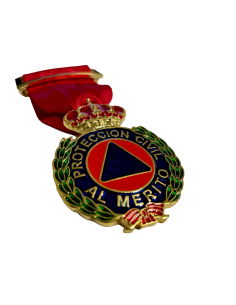 Medalla al Merito de la Protección Civil Dtvo Rojo Oro 2