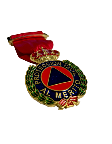 Medalla al Merito de la Protección Civil Dtvo Rojo Oro
