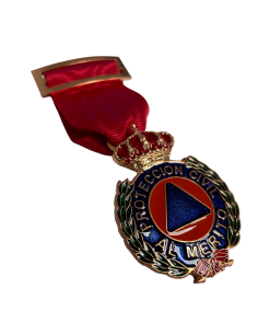Medalla al Merito de la Protección Civil Dtvo Rojo Bronce 2
