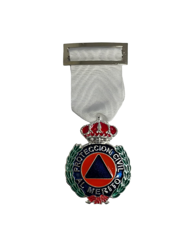 Medalla al Merito de la Protección Civil Dtvo Blanca Plata
