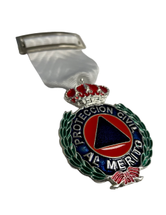 Medalla al Merito de la Protección Civil Dtvo Blanca Plata 2