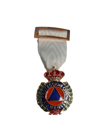 Medalla al Merito de la Protección Civil Dtvo Blanca Bronce