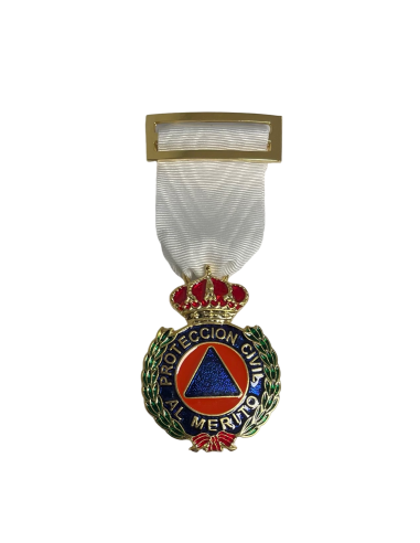 Medalla al Merito de la Protección Civil Dtvo Blanco Oro
