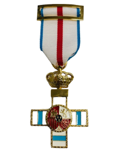 Cruz del Mérito Militar con distintivo azul