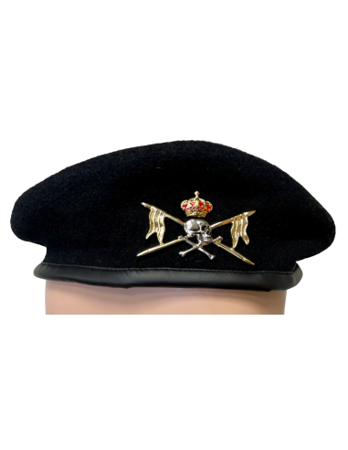 Boina negra del Regimiento de Caballería LUSITANIA Nº 8