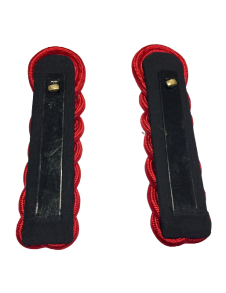 Hombreras Personal de Tropa Rojo trenzado (Par)
