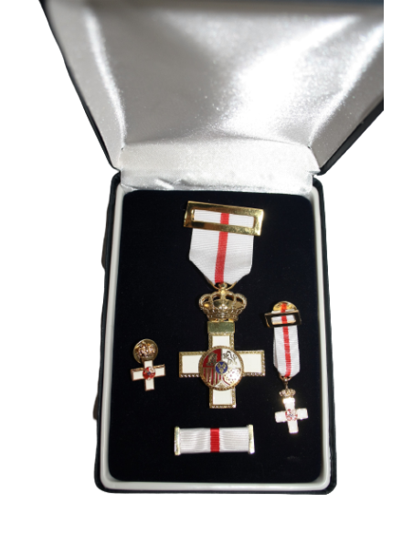 Medalla Cruz Mérito Militar + Pasador + Pin + Medalla miniatura