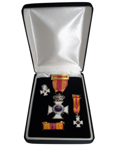 Medalla Constancia 25 años + Pasador + Pin + Miniatura
