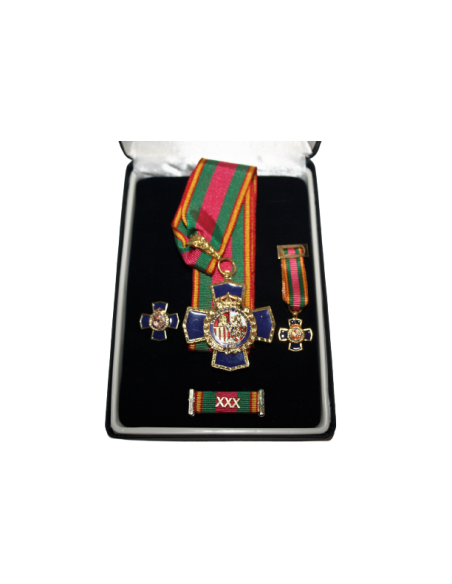 Conjunto Completo Medalla dedicación Policial 30 Años Encomienda