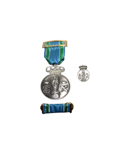 Medalla Centenario de la Virgen del Pilar+ Pin+Pasador (Chapada plata de 10 micras) 2