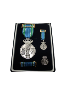 Medalla Centenario de la Virgen del Pilar+ Medalla Mini+Pin+Pasador (Chapada plata de 10 micras) 2