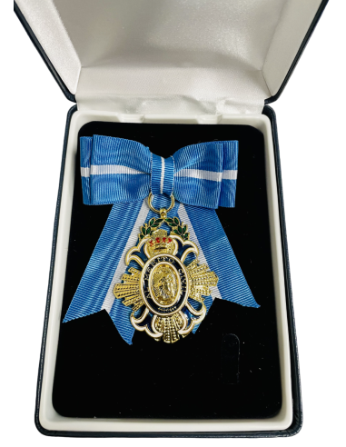 Lazo Dama Al Merito Civil Oficial Cruz Oro con estuche de lujo