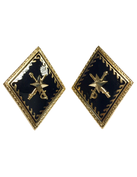 Rombos solapa Ejercito del Aire Ingenieros General de Brigada (Par) 