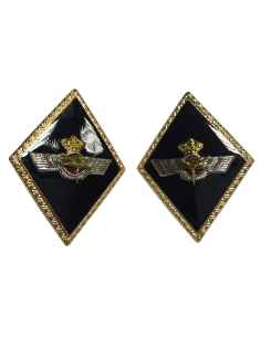 Rombos solapa Ejército del Aire Ingeniero Aeronáutico escala superior (Par) 