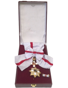 Gran Cruz del Mérito Militar Distintivo Blanco con banda - venera + Pasador