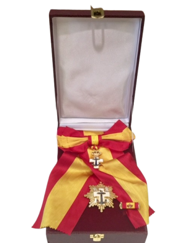 Gran Cruz del Mérito Naval Distintivo Blanco con banda - venera + Pasador