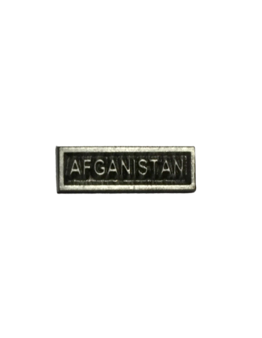 Barra AFGANISTAN para pasador de diario plata