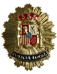 Chapa cartera Policia Local España Dorada