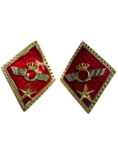 Rombos solapa Ejército del Aire Estado Mayor (Par) 