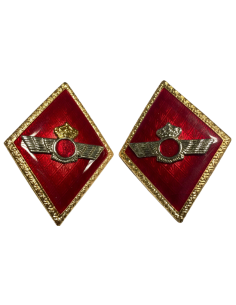 Rombos solapa Ejército del Aire Cuerpo General (Par)
