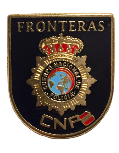 Distintivo metálico Control de Fronteras Cuerpo Nacional de Policía