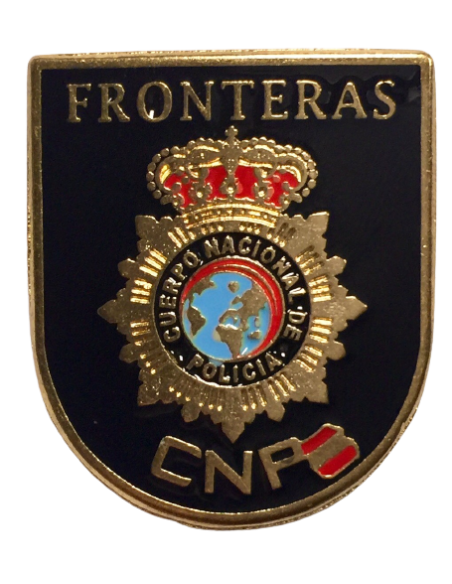 Distintivo metálico Control de Fronteras Cuerpo Nacional de Policía