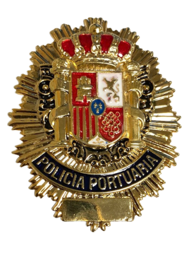 Chapa cartera Policía Portuaria 