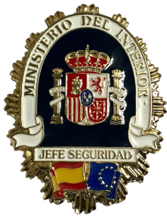 Chapa cartera Jefe seguridad 