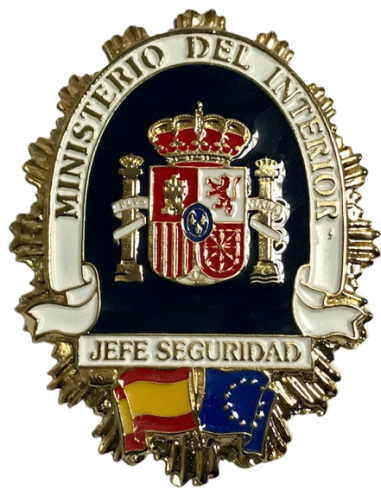 Chapa cartera Jefe seguridad 