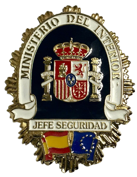 Chapa cartera Jefe seguridad 