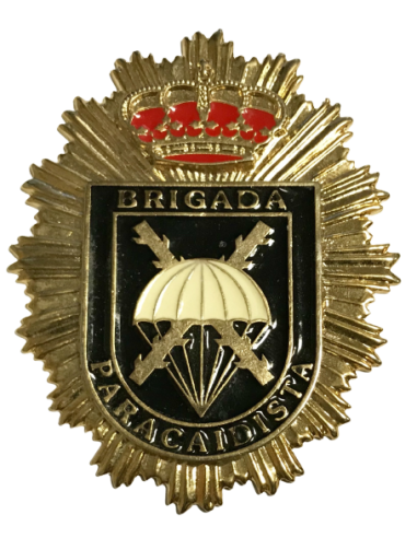 Chapa cartera Brigada Paracaidista Corona