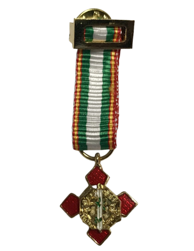 Medalla Miniatura Merito Policial Distintivo Rojo