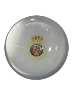 Pisapapeles de cristal Policía Nacional y estuche