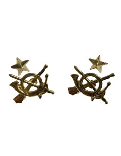 Emblema de Solapa Cuello Infantería de Estado Mayor ( Par)