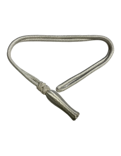 Fiador sable Seda Plateado