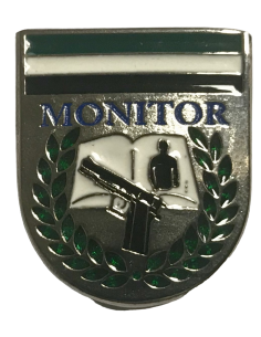 Distintivo de monitor de tiro Verde y Blanco