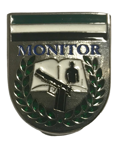 Distintivo de monitor de tiro Verde y Blanco