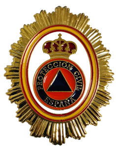 Chapa de cartera Protección Civil España