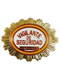 Chapa de cartera Vigilante de Seguridad "Compromiso"