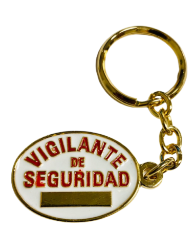 Llavero Vigilante de Seguridad (Dos caras)