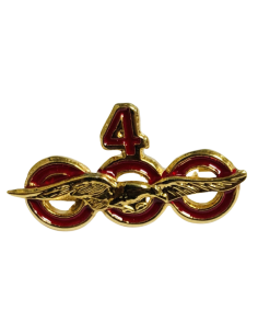 Distintivo Horas de Vuelo 4000 Horas Rojo