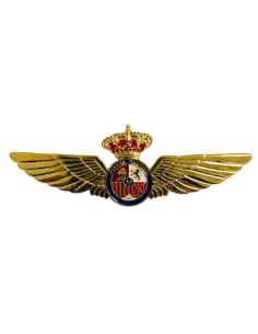 Distintivo de Curso de Piloto de Aeronave oro Policial 