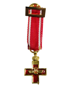 Medalla Miniatura Merito Aeronáutico Distintivo Rojo