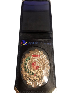 Cartera portaplaca Agencia Tributaria + Placa Aduanas