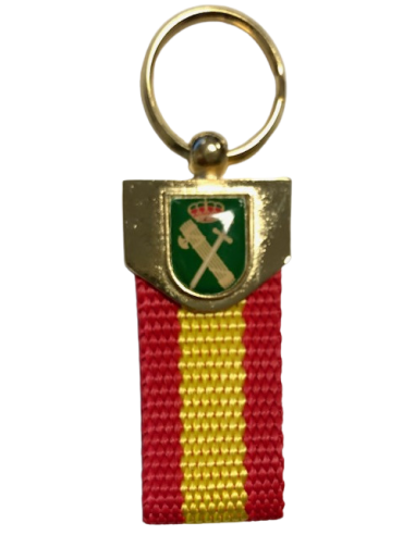 Llavero cinta España escudo Guardia Civil
