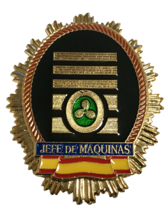 Chapa cartera jefe de Máquinas