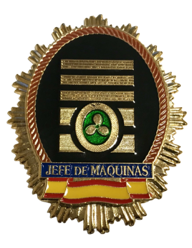 Chapa cartera jefe de Máquinas